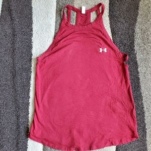 Under armour heat gear maroon workout tank